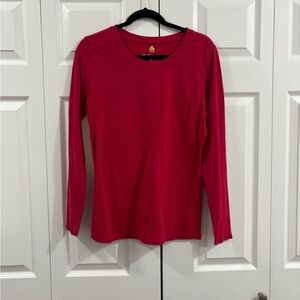 Classic Red Long Sleeve Women's Top